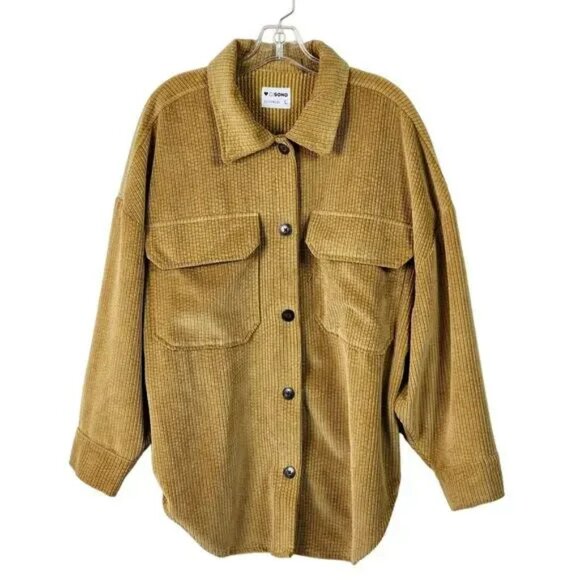 NWOT! CI SONO CORDUROY SHACKET JACKET SZ M - Picture 2 of 5